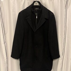 Pronto Uomo Classic Black Pea Coat